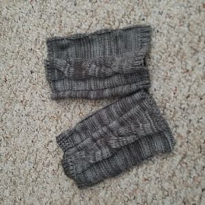 Gray boot sock topper